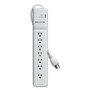 Belkin Home/Office Surge Protector, 7 AC Outlets, 6 ft Cord, 2,320 J, White Product Image 