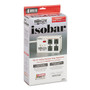 Tripp Lite by Eaton Isobar Surge Protector with Diagnostic LEDs, 4 AC Outlets, 6 ft Cord, 3,330 J, Light Gray Product Image 