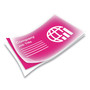 Fellowes Laminating Pouches, 10 mil, 3.75" x 2.25", Gloss Clear, 100/Pack Product Image 