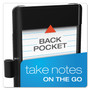 Oxford At Hand Note Card Case, Holds 25 3 x 5 Cards, 5.5 x 3.5 x 5.33, Poly, Black Product Image 