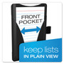Oxford At Hand Note Card Case, Holds 25 3 x 5 Cards, 5.5 x 3.5 x 5.33, Poly, Black Product Image 