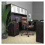 Alera Valencia Series Full Pedestal File, Left or Right, 2 Legal/Letter-Size File Drawers, Espresso, 15.63" x 20.5" x 28.5" Product Image 