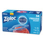 Ziploc Zipper Freezer Bags, 32 oz, 6.97" x 7.7", Clear, 38 Bags/Box, 9 Boxes/Carton Product Image 