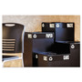 Public Square Recycling Receptacles, Plastic Recycling, 25 gal, Steel, Black (SAF2981BL) Product Image 