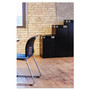 Safco Public Square Recycling Receptacles, Paper Recycling, 42 gal, Steel, Black Product Image 