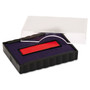Trodat E4750 Printy Replacement Pad for Trodat Self-Inking Stamps, 1" x 1.63", Blue/Red Product Image 