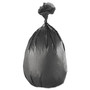 Inteplast Group High-Density Interleaved Commercial Can Liners, 60 gal, 17 mic, 38" x 60", Black, 25 Bags/Roll, 8 Rolls/Carton (IBSS386017K) View Product Image