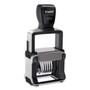 Trodat Professional Self-Inking Numberer, Six Bands/Digits, Type Size: 1 1/2, Black Product Image 