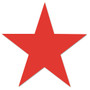 Universal Round Message Stamp, STAR, Pre-Inked/Re-Inkable, Red Product Image 