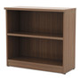 Alera Valencia Series Bookcase,Two-Shelf, 31.75w x 14d x 29.5h, Modern Walnut Product Image 