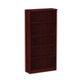 Alera Valencia Series Bookcase, Five-Shelf, 31.75w x 14d x 64.75h, Mahogany Product Image 