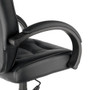 Alera Strada Series High-Back Swivel/Tilt Top-Grain Leather Chair, Supports Up to 275 lb, 17.91" to 21.85" Seat Height, Black Product Image 