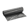 Inteplast Group High-Density Interleaved Commercial Can Liners, 45 gal, 12 mic, 40" x 48", Black, 25 Bags/Roll, 10 Rolls/Carton (IBSS404812K) View Product Image