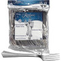 Reflections Classic Silver-look Fork - Fork - Disposable - Plastic - Silver/ - 40 / Pack - (WNAREF320FK) Product Image 
