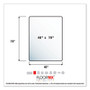 Cleartex Ultimat Polycarbonate Chair Mat for Low/Medium Pile Carpet, 48" w x 79" l, Clear (FLRER1120023ER) Product Image 
