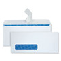 Quality Park Security Envelope, Address Window, #10, Commercial Flap, Redi-Strip Adhesive Closure, 4.13 x 9.5, White, 500/Box Product Image 
