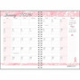 House of Doolittle BCA Pink Cover Monthly Wirebound Journal - Julian Dates - Monthly - 12 Month - January 2026 to December 2026 - 1 Month Single Page Layout Product Image 