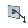 Fellowes Designer Suites Flat Panel Monitor Arm, 180 Degree Rotation, 45 Degree Tilt, 360 Degree Pan, Black, Supports 20 lb Product Image 