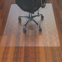 Floortex Cleartex Ultimat Polycarbonate Chair Mat for Hard Floors, 48" w x 60" l, Clear Product Image 