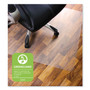 Floortex Cleartex Ultimat Polycarbonate Chair Mat for Hard Floors, 48" w x 60" l, Clear Product Image 