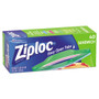 Ziploc Resealable Sandwich Bags, 6.5" x 5.88", Clear, 40 Bags/Box, 12 Boxes/Carton Product Image 