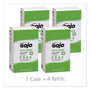 GOJO MULTI GREEN Hand Cleaner, Refill for PRO TDX Push Style Dispenser, Citrus Solvent with Natural Pumice, 2,000 mL, 4/Carton Product Image 