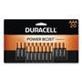 Duracell Power Boost CopperTop Alkaline AAA Batteries, 20/Pack Product Image 