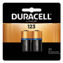 Duracell Specialty High-Power Lithium Battery, 123, 3 V, 2/Pack Product Image 