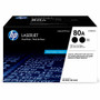 HP 80A (CF280AD1) Original Laser Toner Cartridge - Black - 2 / Carton Product Image 