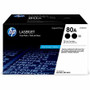 HP 80A (CF280AD1) Original Laser Toner Cartridge - Black - 2 / Carton Product Image 