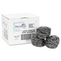 Boardwalk Stainless Steel Scrubber, Large Size, 2.5 x 2.75, Steel Gray, 12/Carton Product Image 
