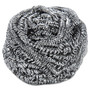 Boardwalk Stainless Steel Scrubber, Large Size, 2.5 x 2.75, Steel Gray, 12/Carton Product Image 