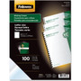 Fellowes Crystals Transparent Presentation Covers for Binding Systems, Clear, with Square Corners, 11 x 8.5, Unpunched, 100/Pack (FEL52089) View Product Image