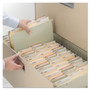 Smead SuperTab Reinforced Guide Height Fastener Folders, 14-pt Manila, 0.75" Expansion, 2 Fasteners, Legal Size, Manila, 50/Box Product Image 
