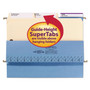 Smead SuperTab Reinforced Guide Height Fastener Folders, 14-pt Manila, 0.75" Expansion, 2 Fasteners, Legal Size, Manila, 50/Box Product Image 