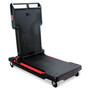 Rubbermaid Commercial Convertible Utility Cart, Plastic, 2 Shelves, 400 lb Capacity, 23.88" x 45.13" x 34.38", Black Product Image 