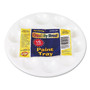 Creativity Street Round Plastic Paint Trays for Classroom, White, 10/Pack Product Image 