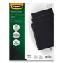 Fellowes Expressions Linen Texture Presentation Covers for Binding Systems, Black, 11.25 x 8.75, Unpunched, 200/Pack (FEL52115) View Product Image