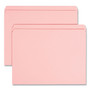 Smead Reinforced Top Tab Colored File Folders, Straight Tabs, Letter Size, 0.75" Expansion, Pink, 100/Box Product Image 
