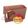 Smead TUFF Expanding Wallet, 31 Sections, Elastic Cord Closure, 1/15-Cut Tabs, Legal Size, Redrope Product Image 