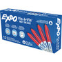 EXPO Vis-a-Vis Wet Erase Marker, Fine Bullet Tip, Red, Dozen Product Image 