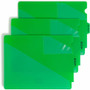 Smead Index Card Guide - Printed Center Tab(s) - Message - OUT - Green Divider - 50/Box Product Image 