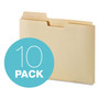 Pendaflex File Folder Pocket, 0.75" Expansion, Letter Size, Manila, 10/Pack Product Image 