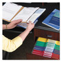 Smead 6-Section Pressboard Top Tab Pocket Classification Folders, 6 SafeSHIELD Fasteners, 2 Dividers, Legal Size, Dark Blue, 10/Box Product Image 