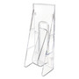 deflecto Stand-Tall Wall-Mount Literature Rack, Leaflet, 4.56w x 3.25d x 11.88h, Clear Product Image 