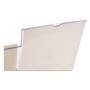 deflecto Superior Image Slanted Sign Holder with Side Pocket, 13.5w x 4.25d x 10.88h, Clear Product Image 