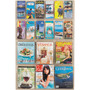 Safco Reveal Clear Literature Displays, 18 Compartments, 30w x 2d x 45h, Clear Product Image 