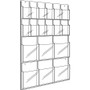 Safco Reveal Clear Literature Displays, 18 Compartments, 30w x 2d x 45h, Clear Product Image 