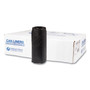 Inteplast Group High-Density Commercial Can Liners, 16 gal, 8 mic, 24" x 33", Black, Interleaved Roll, 50 Bags/Roll, 20 Rolls/Carton Product Image 