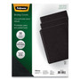 Fellowes Executive Leather-Like Presentation Cover, Black, 11.25 x 8.75, Unpunched, 50/Pack (FEL52146) View Product Image